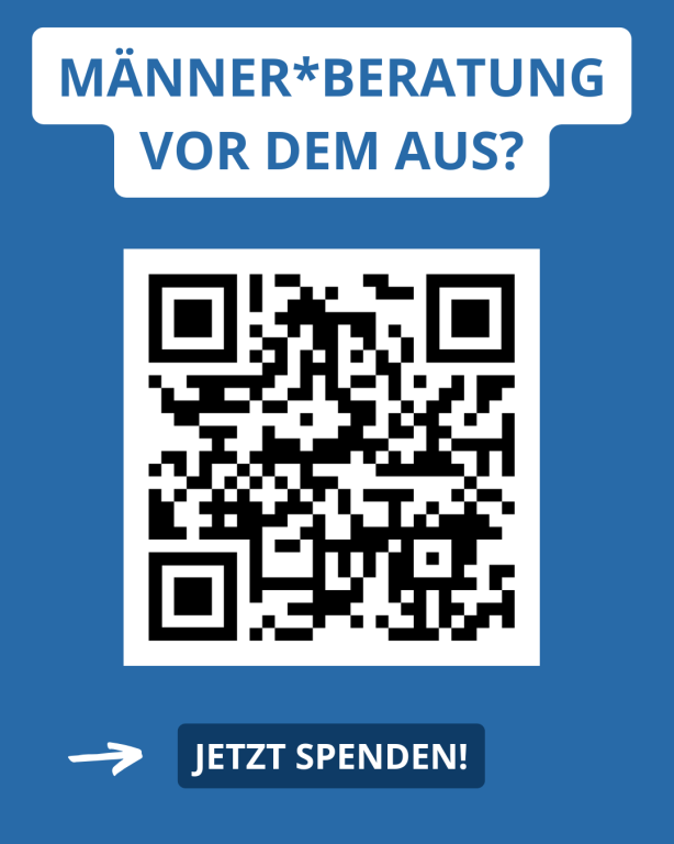 Bild mit QR Code für Betterplace und Hinweis zum Spendenaufruf